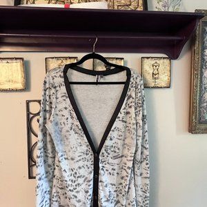 Sparkly Animal Print Cardigan
